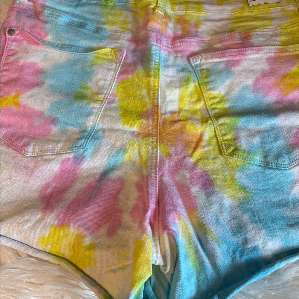 Judy blue colorful Tie-Dye Women's Shorts - Picture 5 of 10